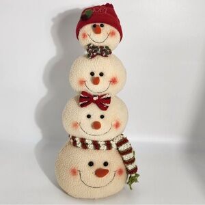 Festive Snowman Family Holiday Decor